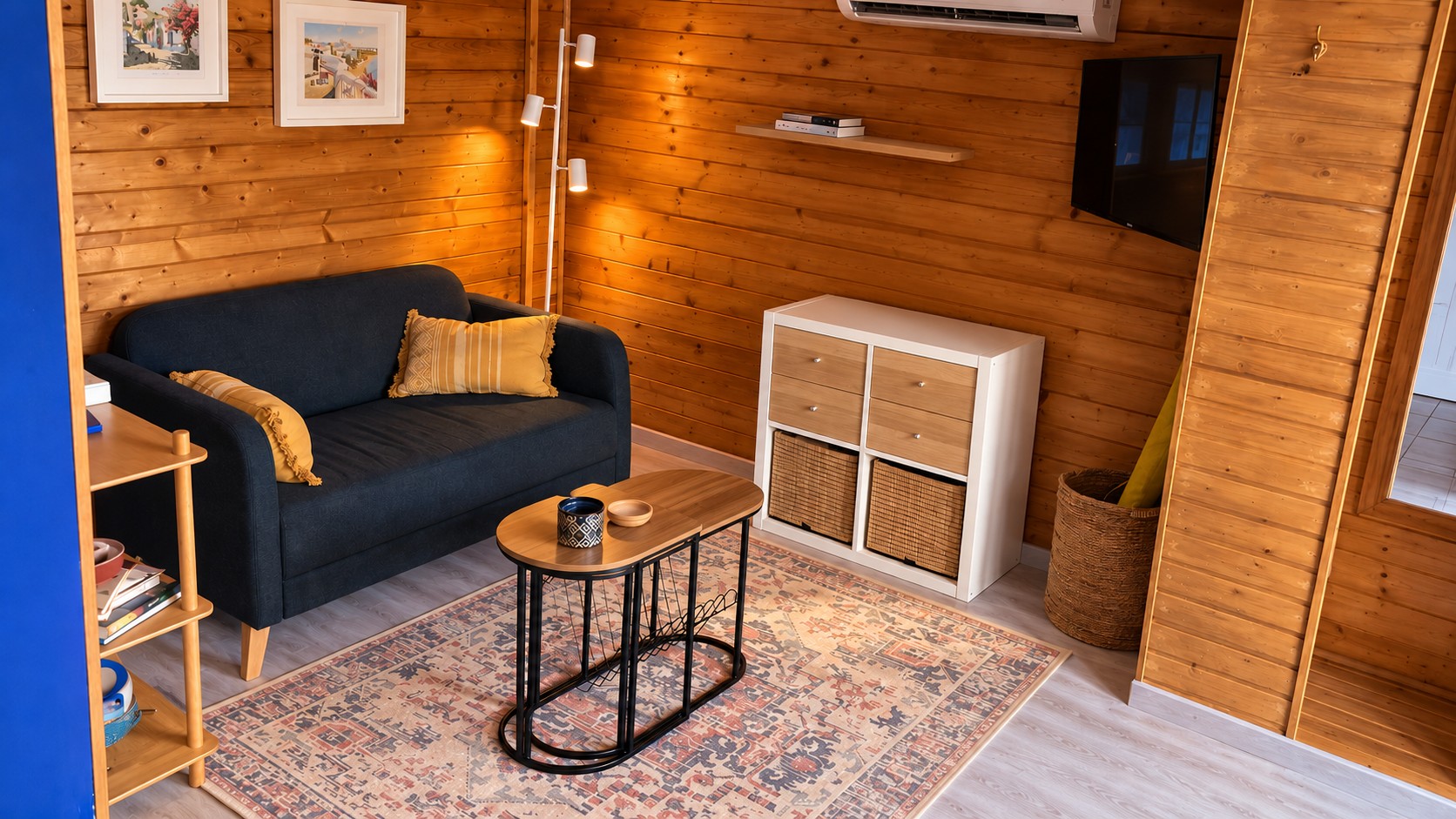Living room inside La Casita